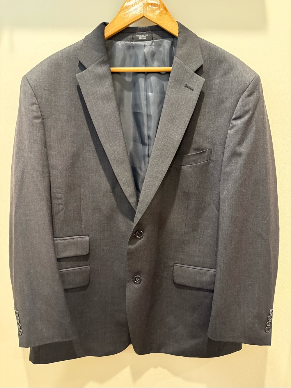 Jones New York Charcoal Gray Two-Button Suit Jacket